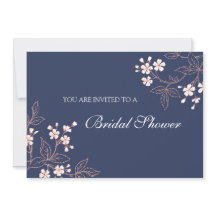Koraalblauw Floral Bridal Shower