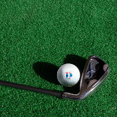 Koraalblauw schattig monogram initiaal D Golfballen