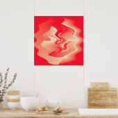 koraalbloem poster (Keuken)