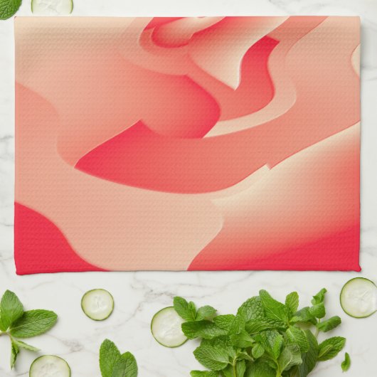 koraalbloem theedoek (Gevouwen)