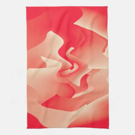 koraalbloem theedoek (Verticaal)