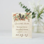 Koraalbloemen bloemen bewaren Datum Kaart (Staand voorkant)