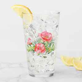 Koraalbloemen Bouquet Glass Tumbler