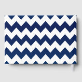 Koraalbloemen en Navy Blue Gastenboek (Achterkant)