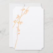 Koraalbloemen grijze doopvont Wilde Vloervertakkin Kaart (Achterkant)