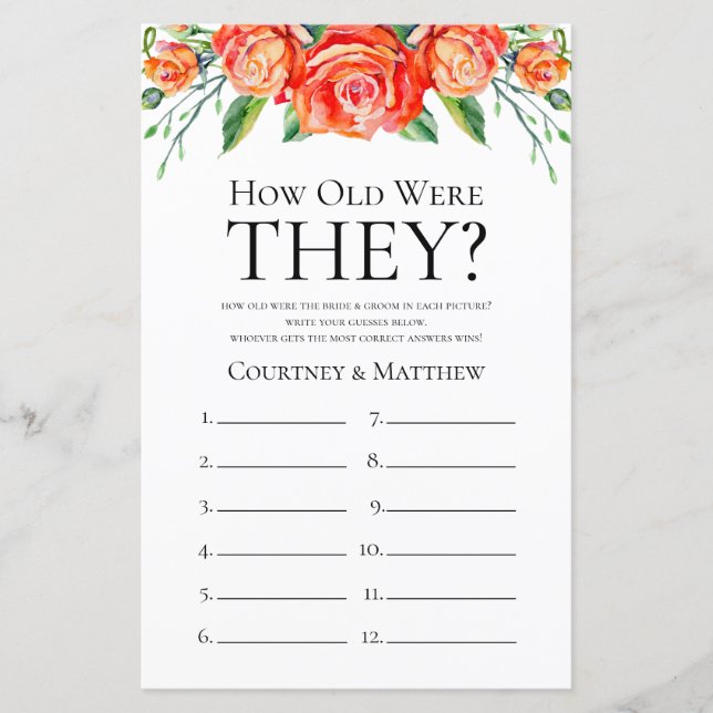 Koraalbloemen hoe oud ze waren om te Vrijgezellenf (Voorkant)