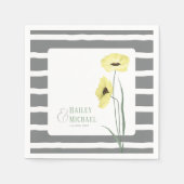 Koraalbloemen Poppies Servet (Voorkant)