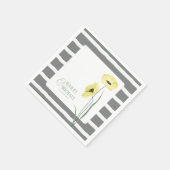 Koraalbloemen Poppies Servet (Hoek)