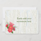 Koraalbloemen, rackle Paint, Happy Birthday-kaart Kaart (Achterkant)