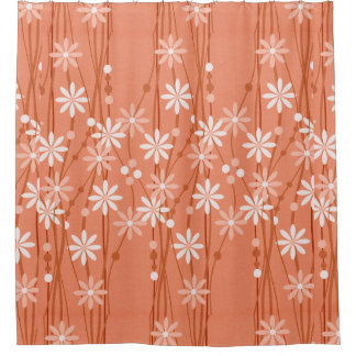 Koraalbloemen Shower Curtain Douchegordijn