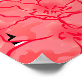 Koraalbloemen - Zitkast - Waterverf Poster (Hoek)