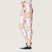 Koraalbloemig helder leggings (Links)