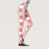 Koraalbloemig helder leggings (Rechts)