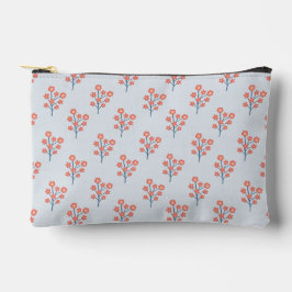 Koraalbloesem Takjes op Misty Blue Patroon  Etui