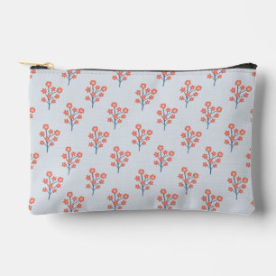 Koraalbloesem Takjes op Misty Blue Patroon  Etui