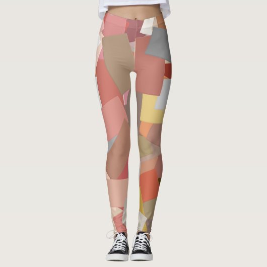Koraalblokken, leggings (Voorkant)