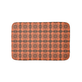 Koraalbruin geruite Argyle-patroon Badmat