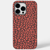 Koraalbruine Luipaardprint Case-Mate iPhone Case (Achterkant)