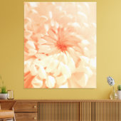 koraalchrysant canvas afdruk (Insitu (Woonkamer))