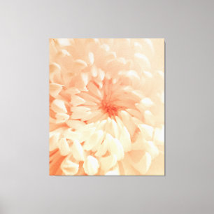 koraalchrysant canvas afdruk