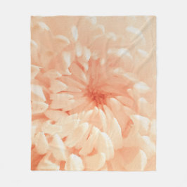 koraalchrysant fleece deken