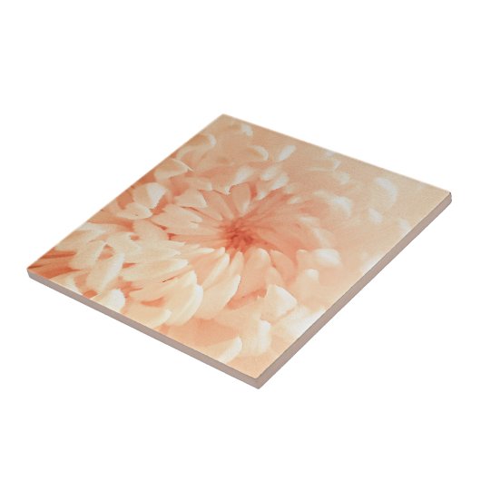 koraalchrysant tegeltje (Zijkant)