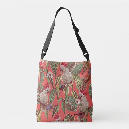 Koraalcockatoo Crossbody Tas (Achterkant)