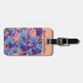 Koraalcollage Bagagelabel (Voorkant horizontaal)