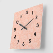 Koraaldamasmeisje kindermeisje moderne muurklok vierkante klok (Hoek)