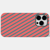 Koraaldiagonale strepen Case-Mate iPhone case (Achterkant (horizontaal))