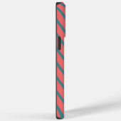 Koraaldiagonale strepen Case-Mate iPhone case (Achterkant / Rechts)