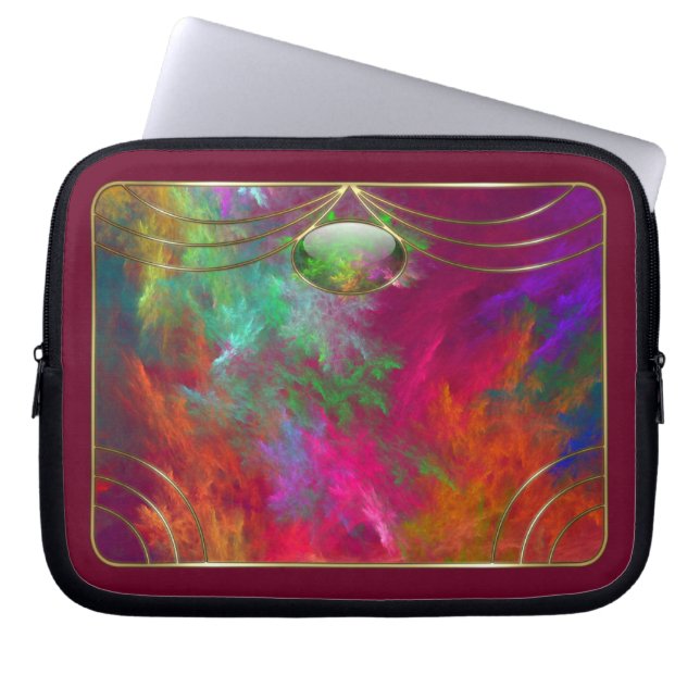 Koraaldiepte laptophoes laptop sleeve (Voorkant)