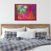 Koraaldiepten Canvas afdrukken (Insitu (Slaapkamer))