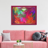 Koraaldiepten Canvas afdrukken (Insitu (Woonkamer))