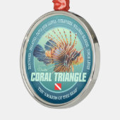 Koraaldriehoek (c) metalen ornament (Links)