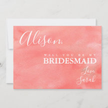 Koraaldromen zijn mijn Bridesmaid-kaartje