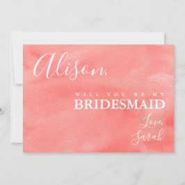 Koraaldromen zijn mijn Bridesmaid-kaartje Kaart