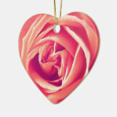 Koraaldruk voor roos keramisch ornament (Links)