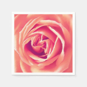 Koraaldruk voor roos servet