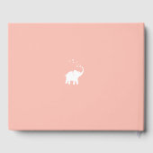 Koraalelephants-zegeningen voor Baby Gastenboek (Achterkant)