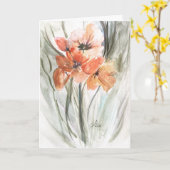 KoraalFloral Moederdag Kaart (Gele Bloem)