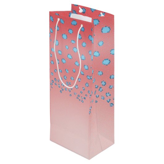 Koraalforel Wijn Cadeautas (Achterkant Gekanteld)