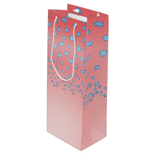 Koraalforel Wijn Cadeautas (Voorkant Gekanteld)