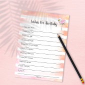 Koraalgestreept flamingo wil Baby shower Kaart