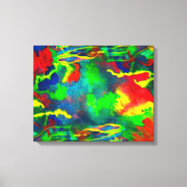Koraalgetijden Abstract canvas Print