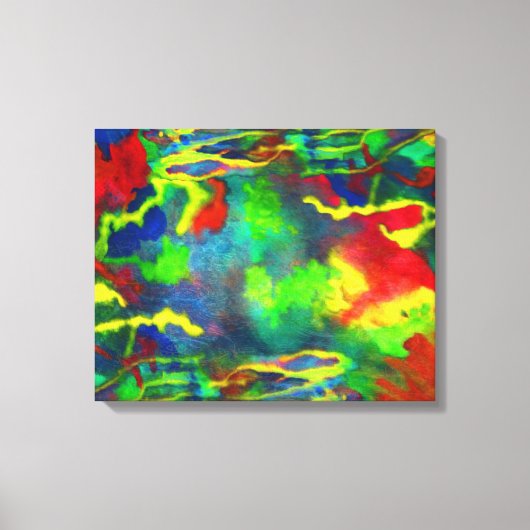 Koraalgetijden Abstract canvas Print (Voorkant)