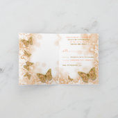 Koraalgouden verlovingsjubileum kaart (Binnen)