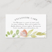 Koraalgroene Waterverf ventilatorbehuizing Kaart Visitekaartje (Voorkant)