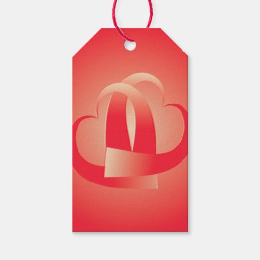 koraalharten knuffelen cadeaulabel (Voorkant)