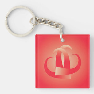 koraalharten knuffelen sleutelhanger